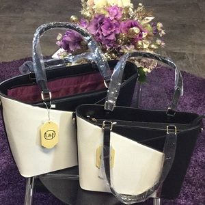2in1 Black and White Handbag